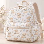 Tecido Nylon Impermeável Ovelhinhas - Branco