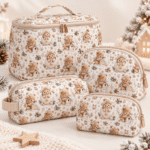 Tecido Nylon Impermeável Ursinhos na Neve - Branco
