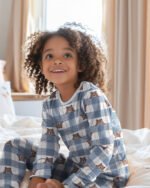 Flanela Estampada Xadrez Ursinhos - Azul - Image 5