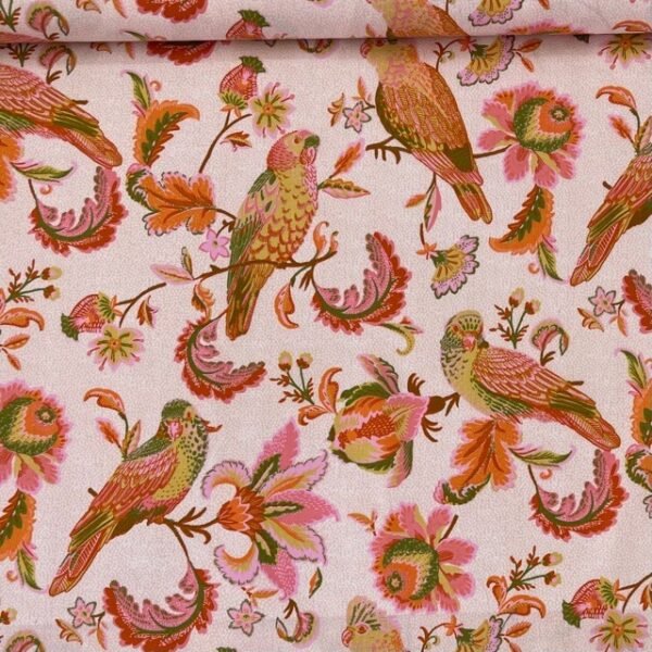 Popeline Bird - Salmão