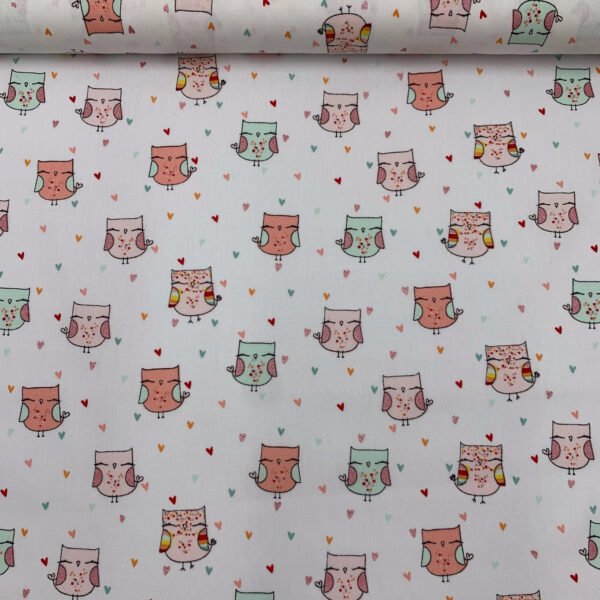 Popeline Mocho c/ Glitter - Branco