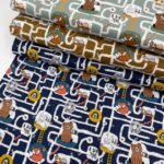 Popeline Animals - Castanho