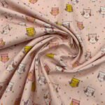 Popeline Mocho c/ Glitter - Rosa