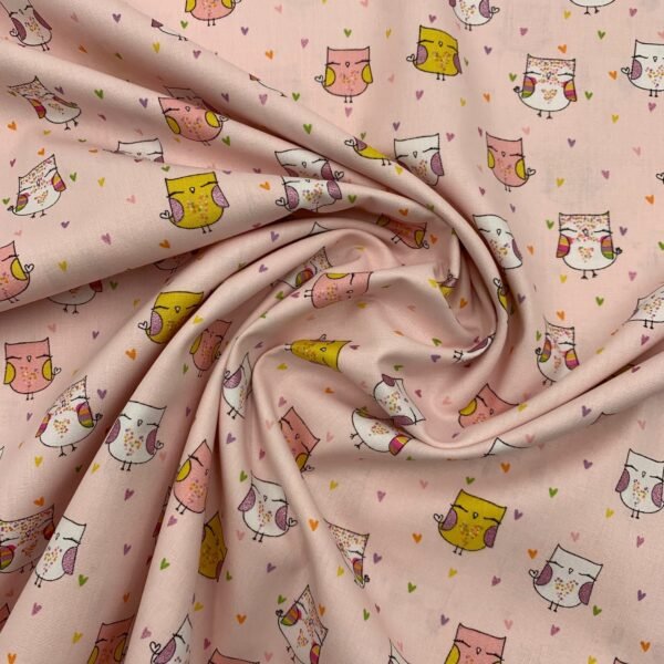 Popeline Mocho c/ Glitter - Rosa