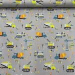 Popeline Construção - Cinzento