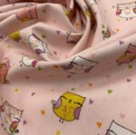 Popeline Mocho c/ Glitter - Rosa