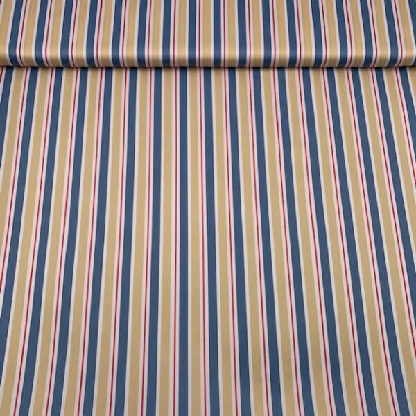 Seda Crepe - Riscas - Amarelo