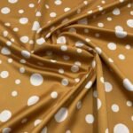 Seda Crepe - Bolas Variadas - Amarelo