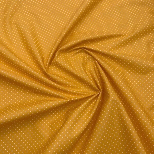 Popeline Resinada - Pintas - Amarelo