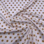 Seda Crepe - Bolas - Amarelo