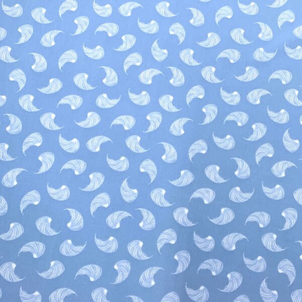 Seda Estampada - Azul Bebé