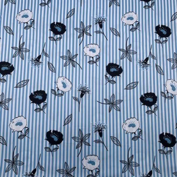 Seda Crepe - Azul Bebé