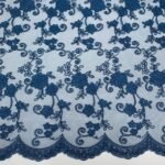 Renda Flower - Azul Petróleo