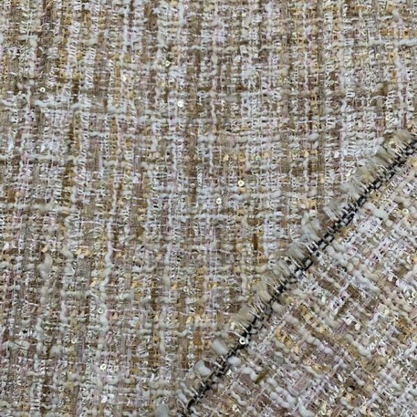 Chanel c/ Brilho - Bege / Dourado