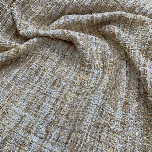 Chanel c/ Brilho - Bege / Dourado