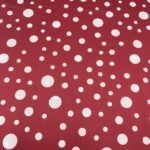 Seda Crepe - Bolas Variadas - Bordeaux