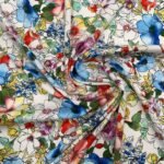 Seda Estampada - Branco