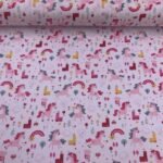 Popeline Unicórnios - Branco