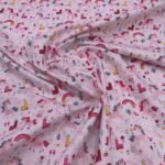 Popeline Unicórnios - Branco