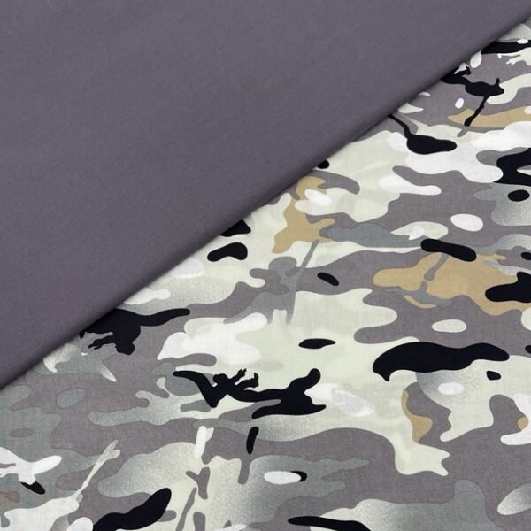 Conj. Camuflado Cinzento 2 Popelines 1 mt x 1,50mt