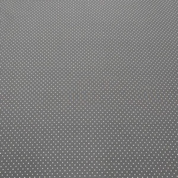 Popeline Resinada Pintas - Cinzento