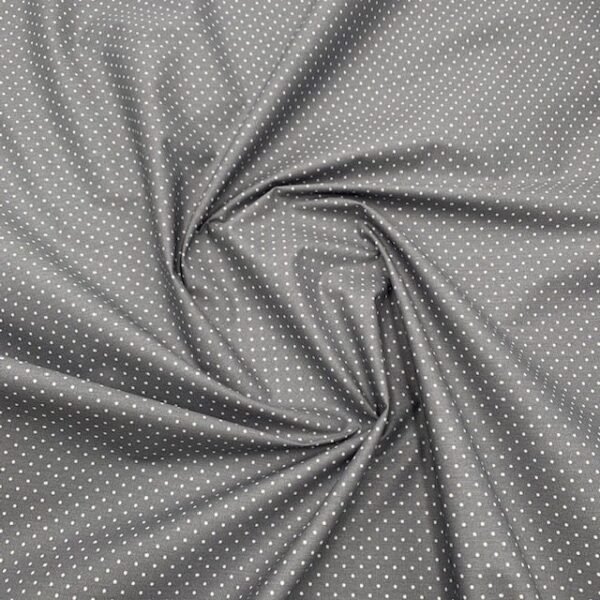 Popeline Resinada Pintas - Cinzento