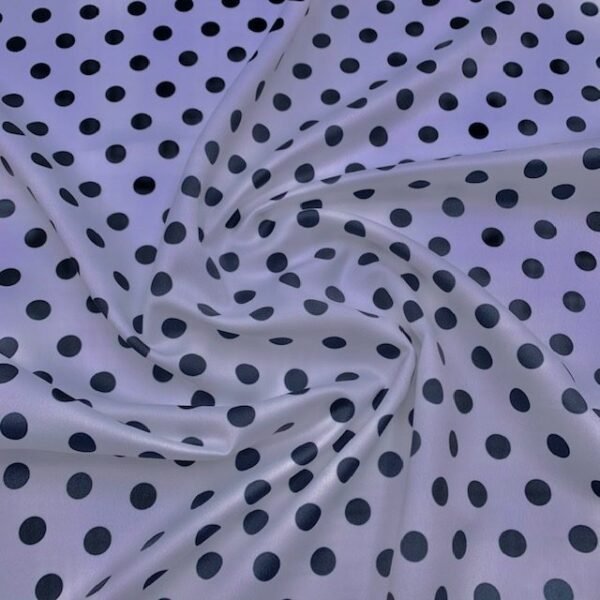 Seda Crepe - Bolas - Cinzento