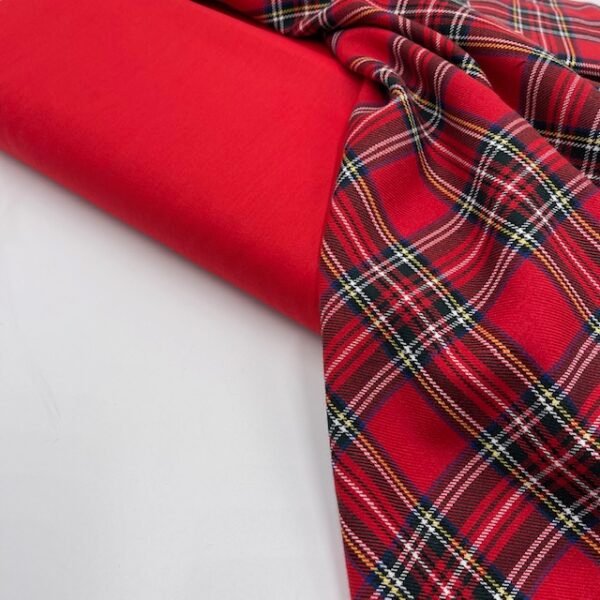 Conj. 1 mt Tartan x 1mt Popeline