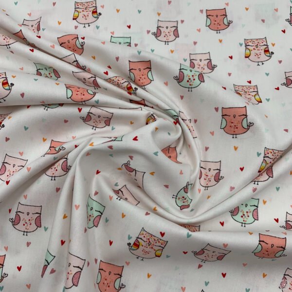 Popeline Mocho c/ Glitter - Branco