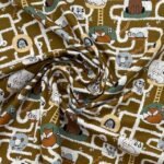 Popeline Animals - Castanho