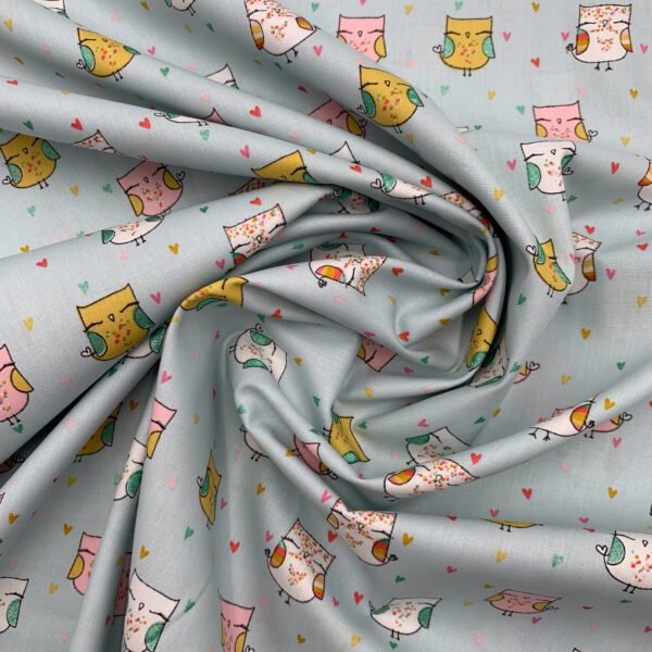 Popeline Mocho c/ Glitter - Verde Água