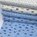 Flanela Cars and Star - Branco