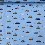 Flanela Cars and Star - Azul