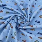 Flanela Cars and Star - Azul