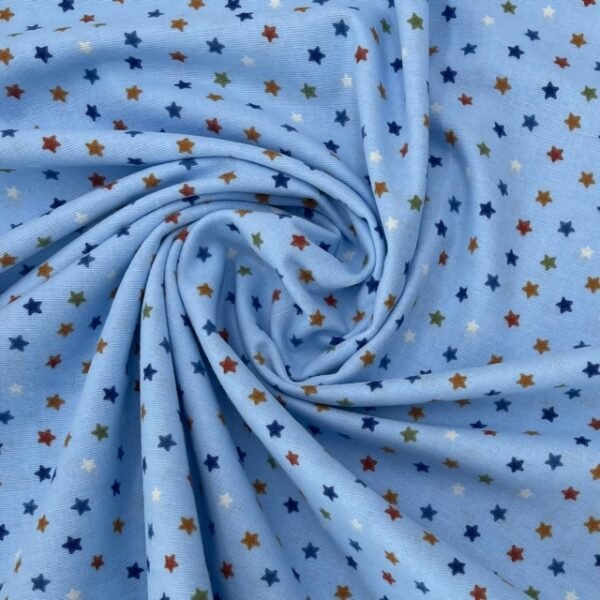 Flanela Cars and Star - Azul