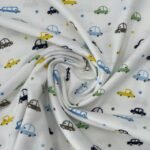 Flanela Cars and Star - Branco