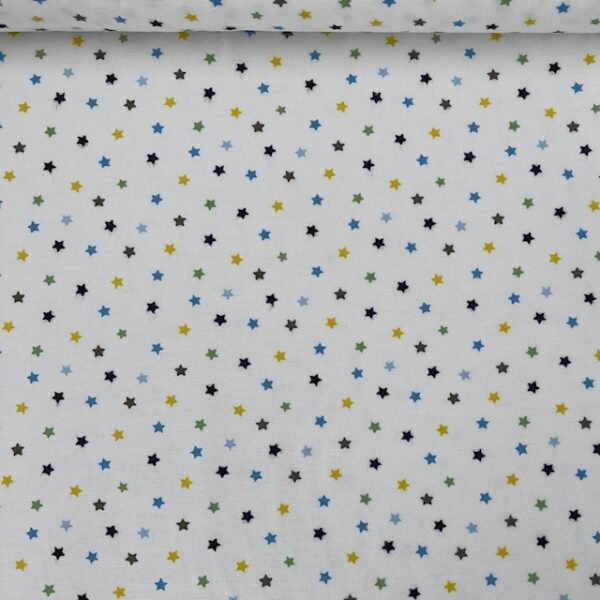 Flanela Cars and Star - Branco