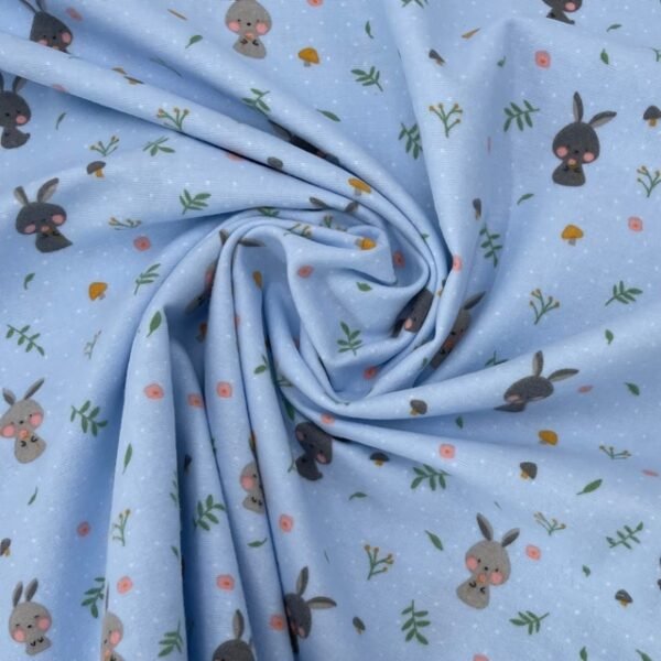 Flanela Rabbit - Azul
