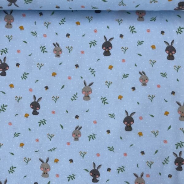 Flanela Rabbit - Azul