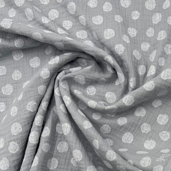 Gaze Dulpa Dots - Cinzento Claro