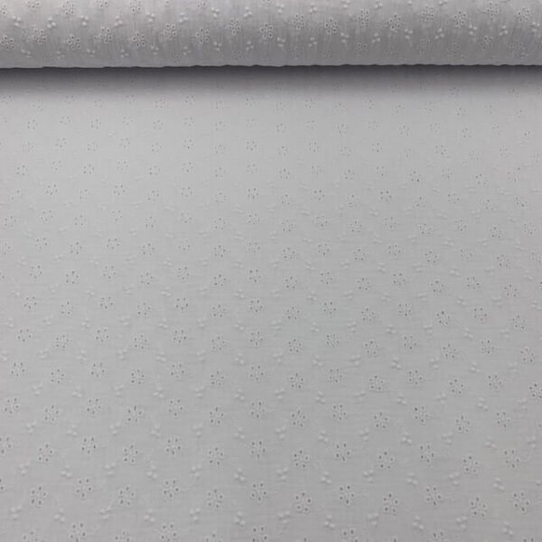 Gaze Dupla Bordado Inglês - Branco