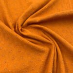 Gaze Dupla Bordado Inglês - Tijolo