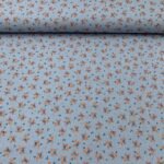 Gaze Dupla Floral - Azul Bebé