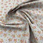 Gaze Dupla Floral - Rosa Bebé