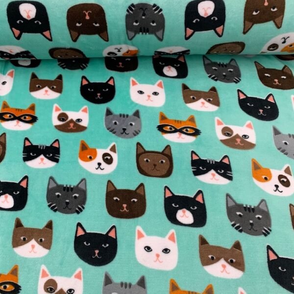 Coralina Estampada Gatos - Verde