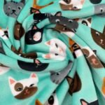 Coralina Estampada Gatos - Verde