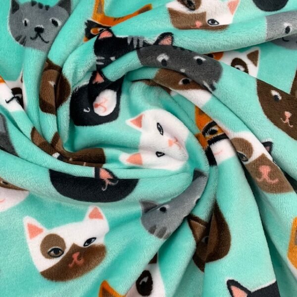 Coralina Estampada Gatos - Verde