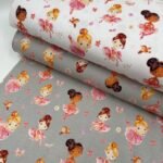 Jersey Orgânico Digital Bailarinas - Cinzento