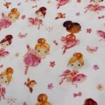 Jersey Orgânico Digital Bailarinas - Branco