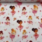 Jersey Orgânico Digital Bailarinas - Branco